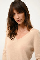 Pull Col V - Joan - Sable