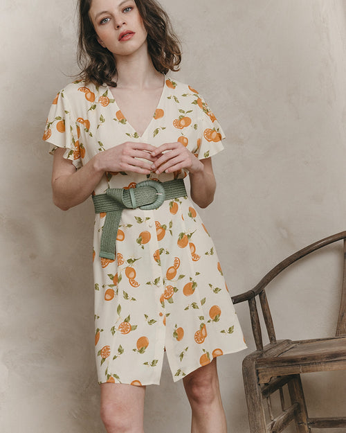 Vestido corto Jodie - Beige