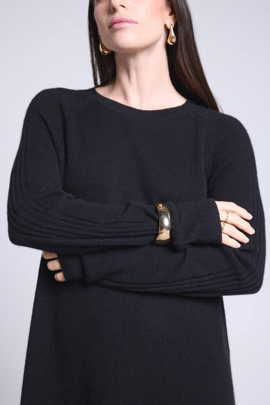 Robe Col Rond Joelia - Noir - Femme