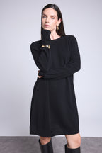 Robe Col Rond Joelia - Noir - Femme