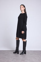 Robe Col Rond Joelia - Noir - Femme