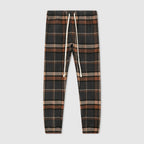 Pantalon Jogg Check - Moka - Mixte