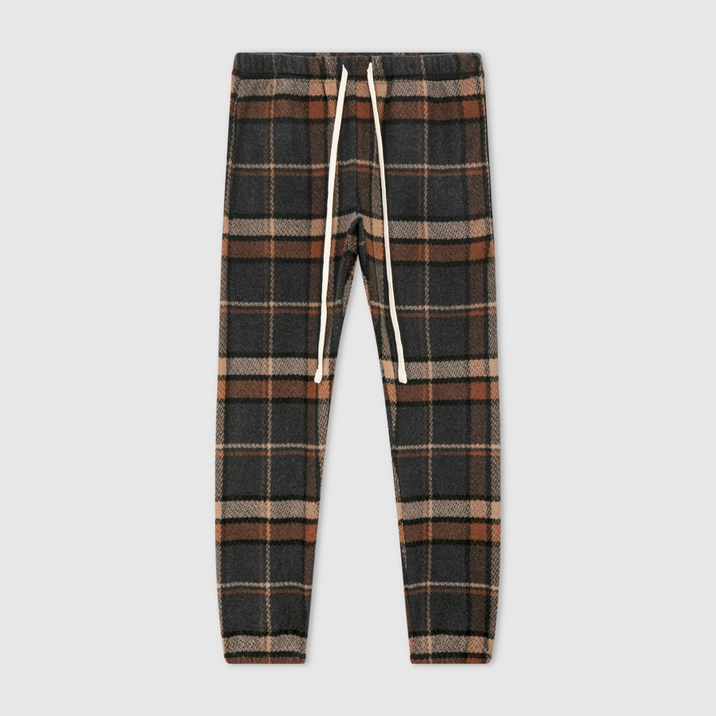 Pantalon Jogg Check - Moka - Mixte