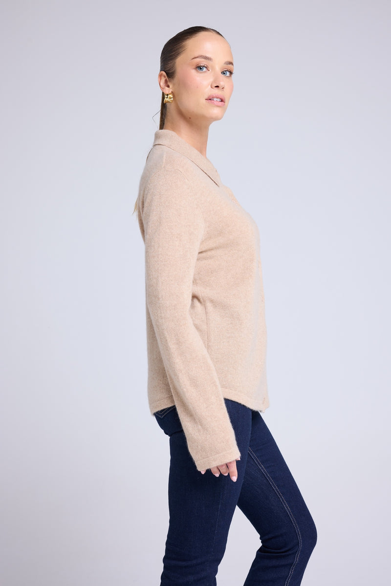 Chemise Boutonnée Femme Johanna - Beige Crème