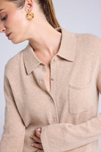 Chemise Boutonnée Femme Johanna - Beige Crème