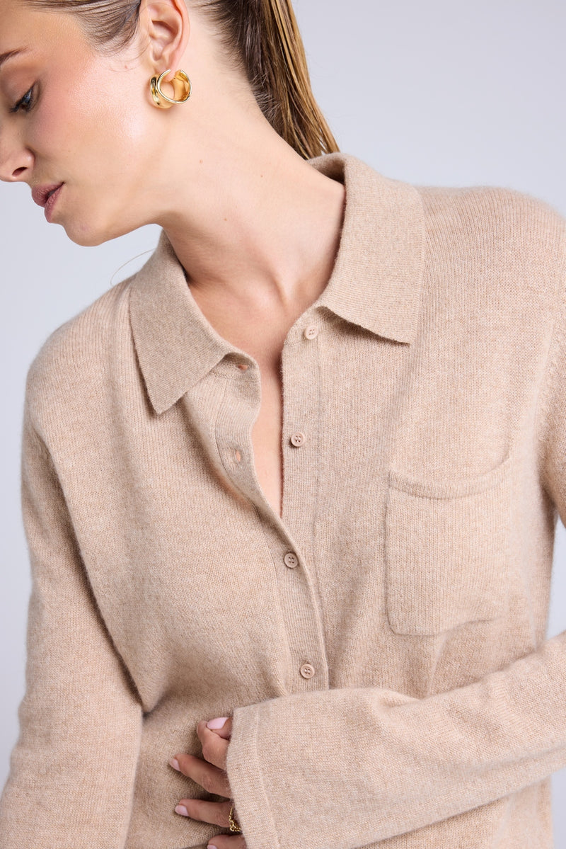 Chemise Boutonnée Femme Johanna - Beige Crème