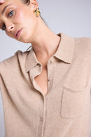 Chemise Boutonnée Femme Johanna - Beige Crème