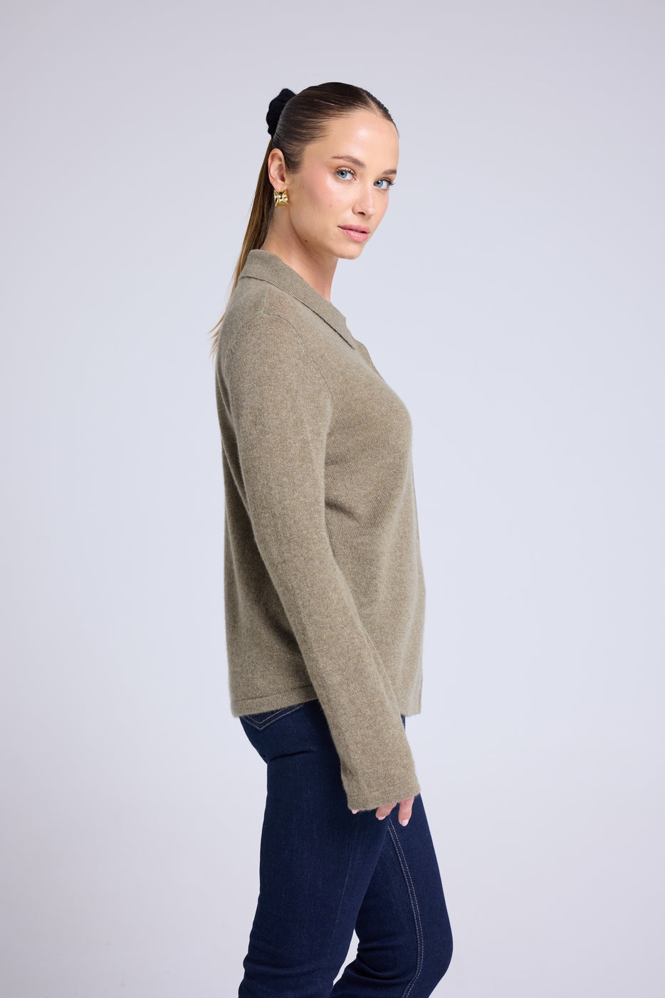 Camisa Abotonada Mujer Johanna - Verde Caqui