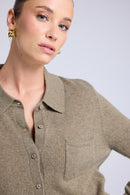 Chemise Boutonnée Femme Johanna - Vert Khaki