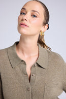 Chemise Boutonnée Femme Johanna - Vert Khaki