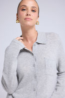 Chemise Boutonnée Femme Johanna - Gris Clair