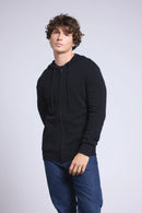 Sweat Zippe A Capuche John - Noir - Homme