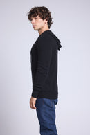 Sweat Zippe A Capuche John - Noir - Homme