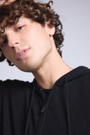 Sweat Zippe A Capuche John - Noir - Homme