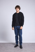 Sweat Zippe A Capuche John - Noir - Homme