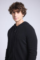 Sweat Zippe A Capuche John - Noir - Homme