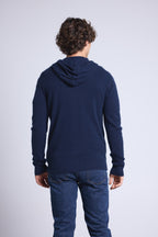 John Zip-Up Hoodie - Navy Blue - Men