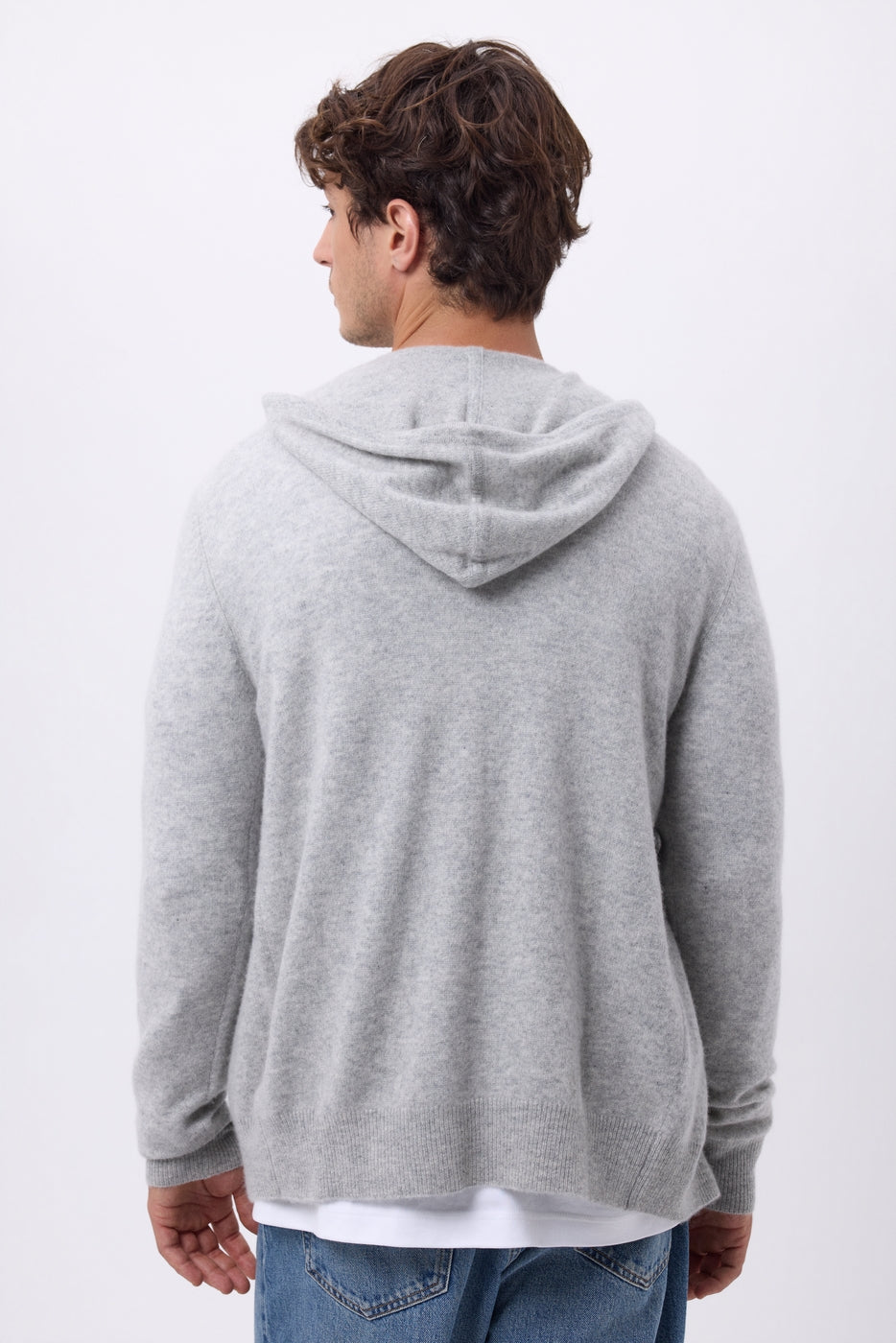 Sudadera con capucha y cremallera John - Gris claro - Hombre