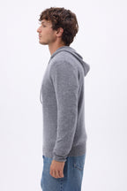 Sudadera con capucha y cremallera John - Gris oscuro - Hombre