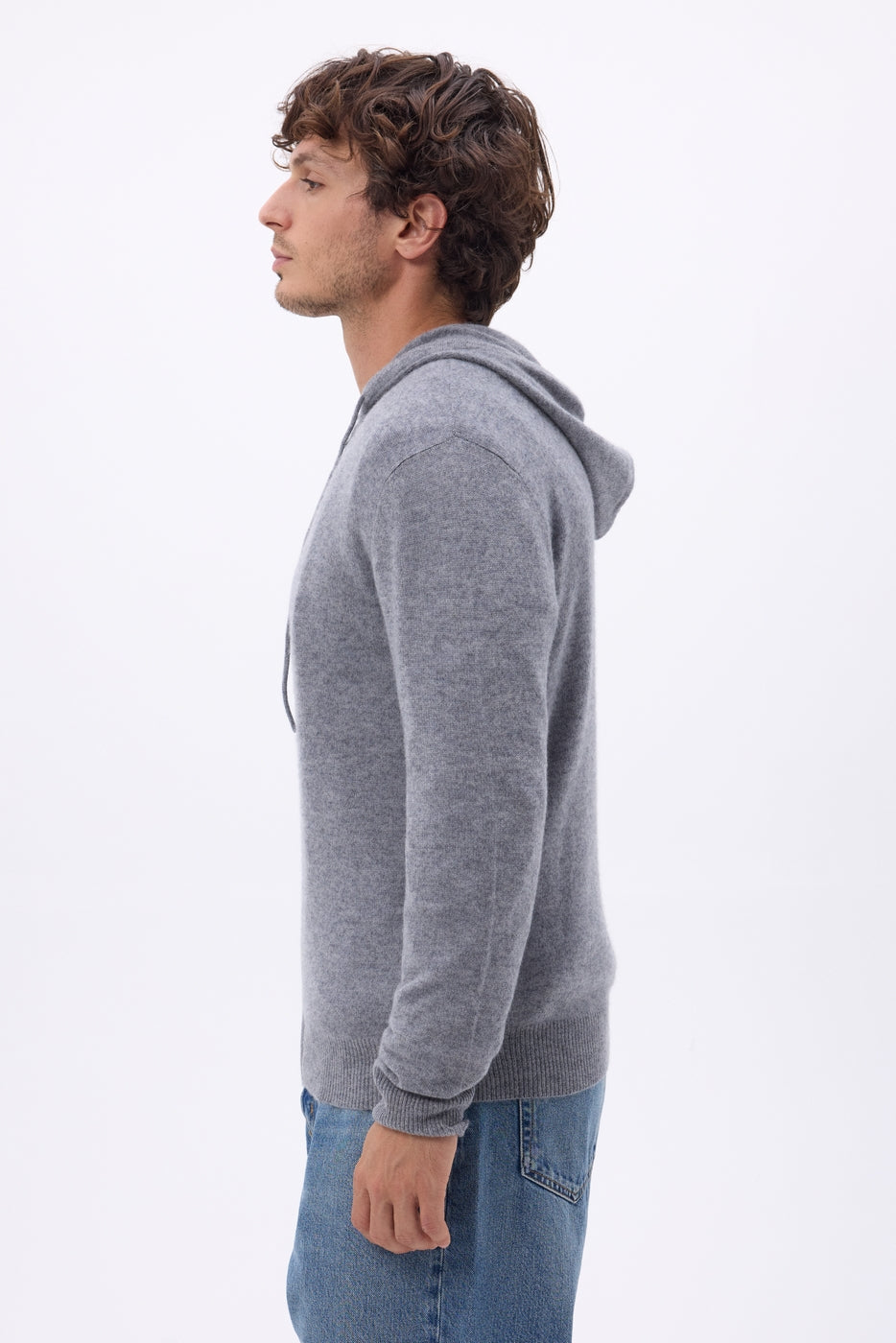 Sudadera con capucha y cremallera John - Gris oscuro - Hombre