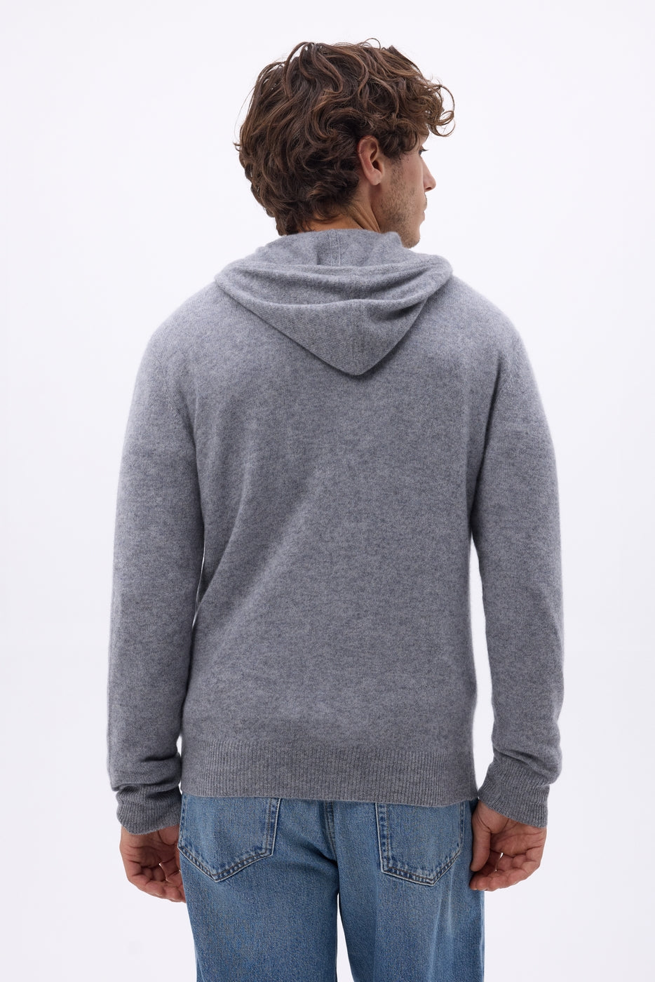 Sudadera con capucha y cremallera John - Gris oscuro - Hombre