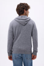 Sudadera con capucha y cremallera John - Gris oscuro - Hombre