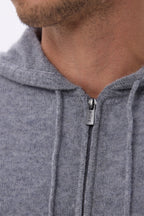 Sudadera con capucha y cremallera John - Gris oscuro - Hombre