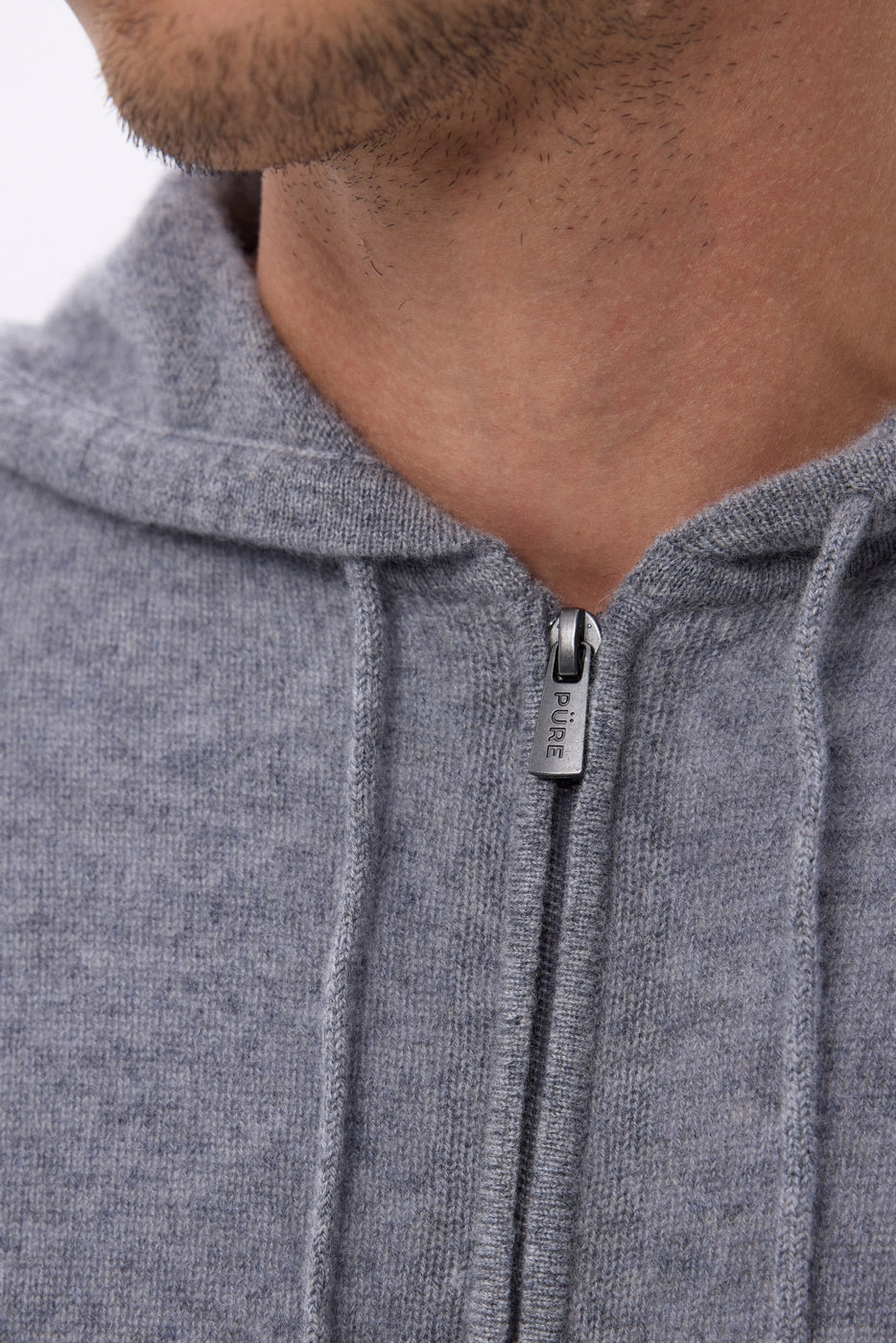 Sudadera con capucha y cremallera John - Gris oscuro - Hombre