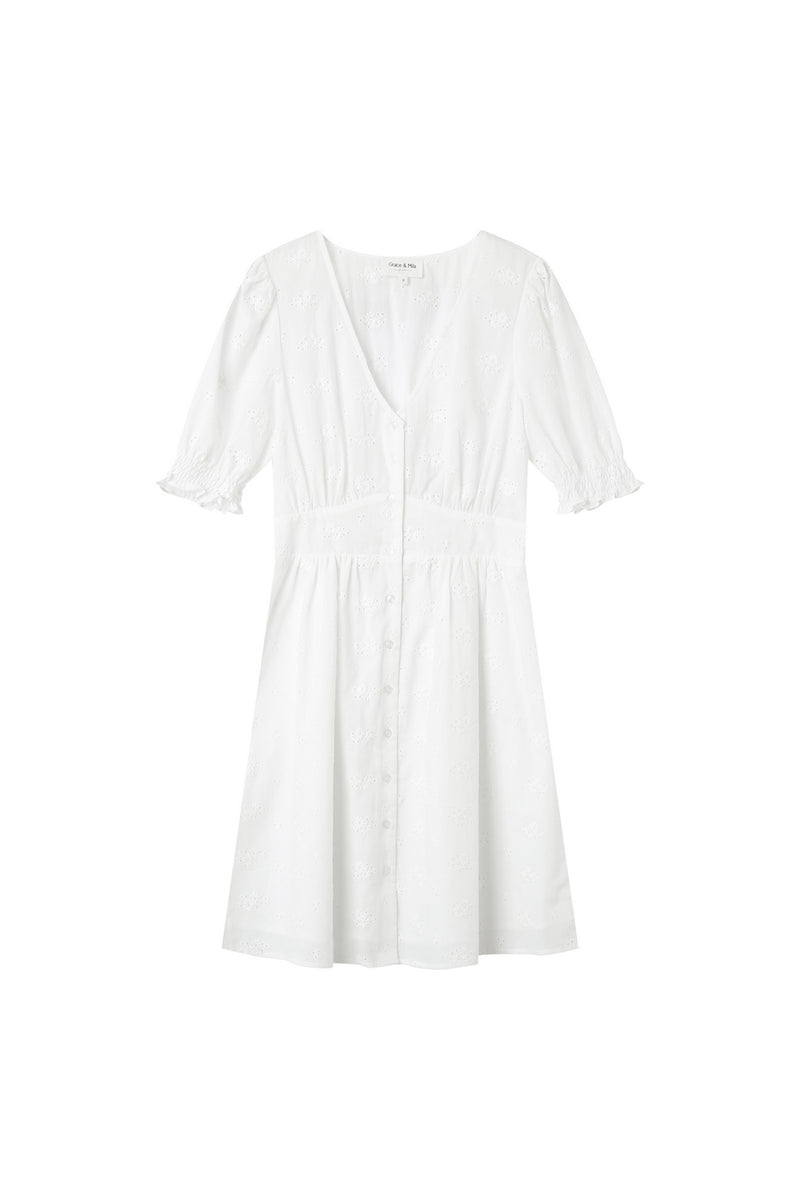 Robe Courte Joie Ecru