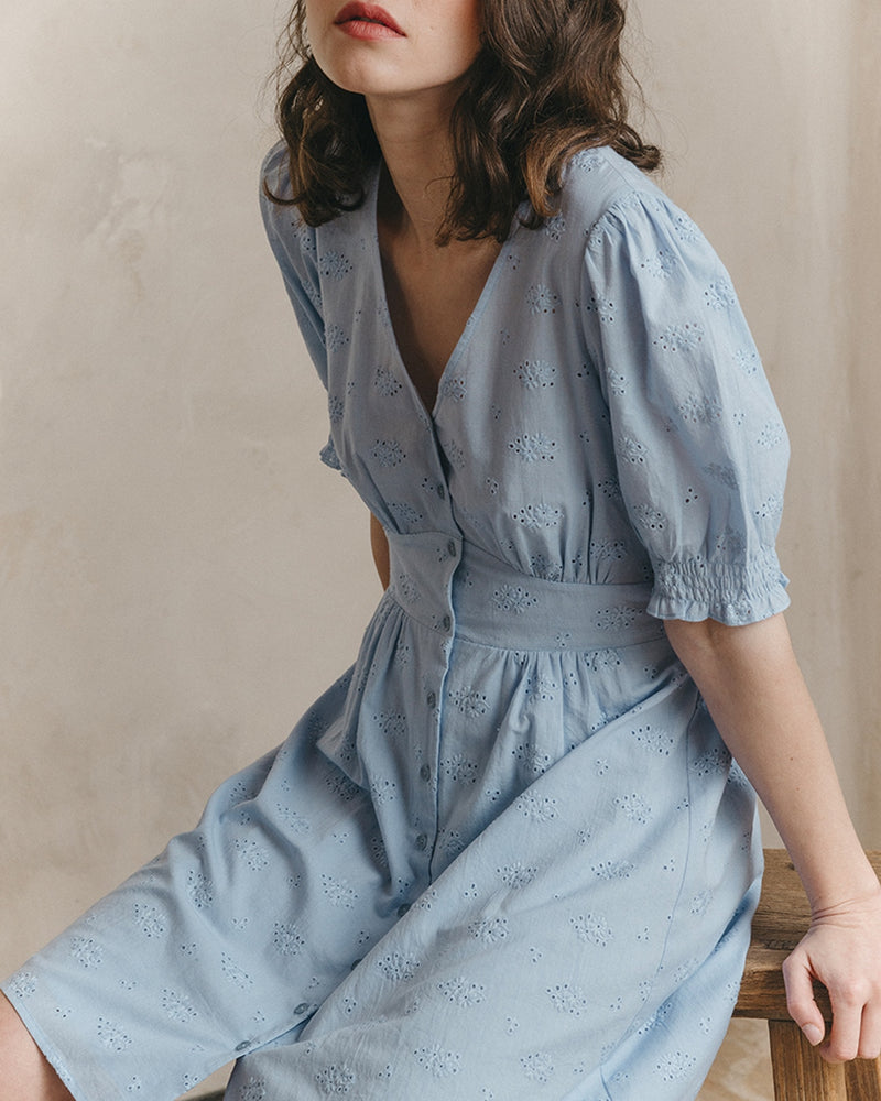 Robe Courte Joie Bleu
