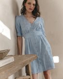 Robe Courte Joie Bleu