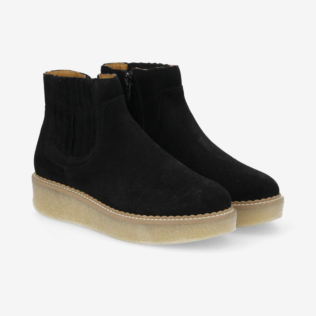 Pallas Zip Beetle W - Suede - Black