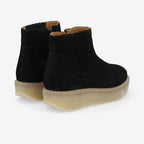 Pallas Zip Beetle W - Suede - Black