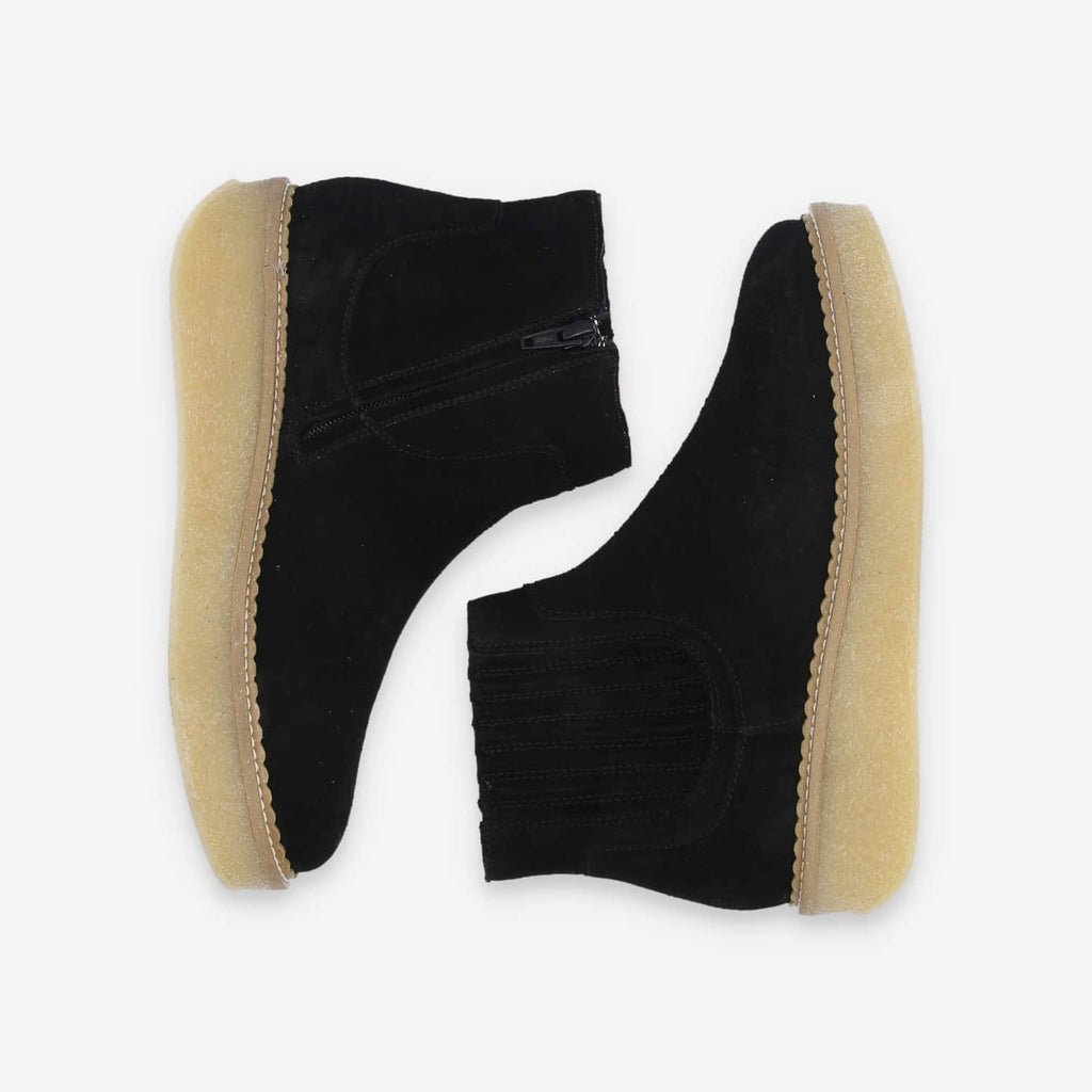 Pallas Zip Beetle W - Suede - Black