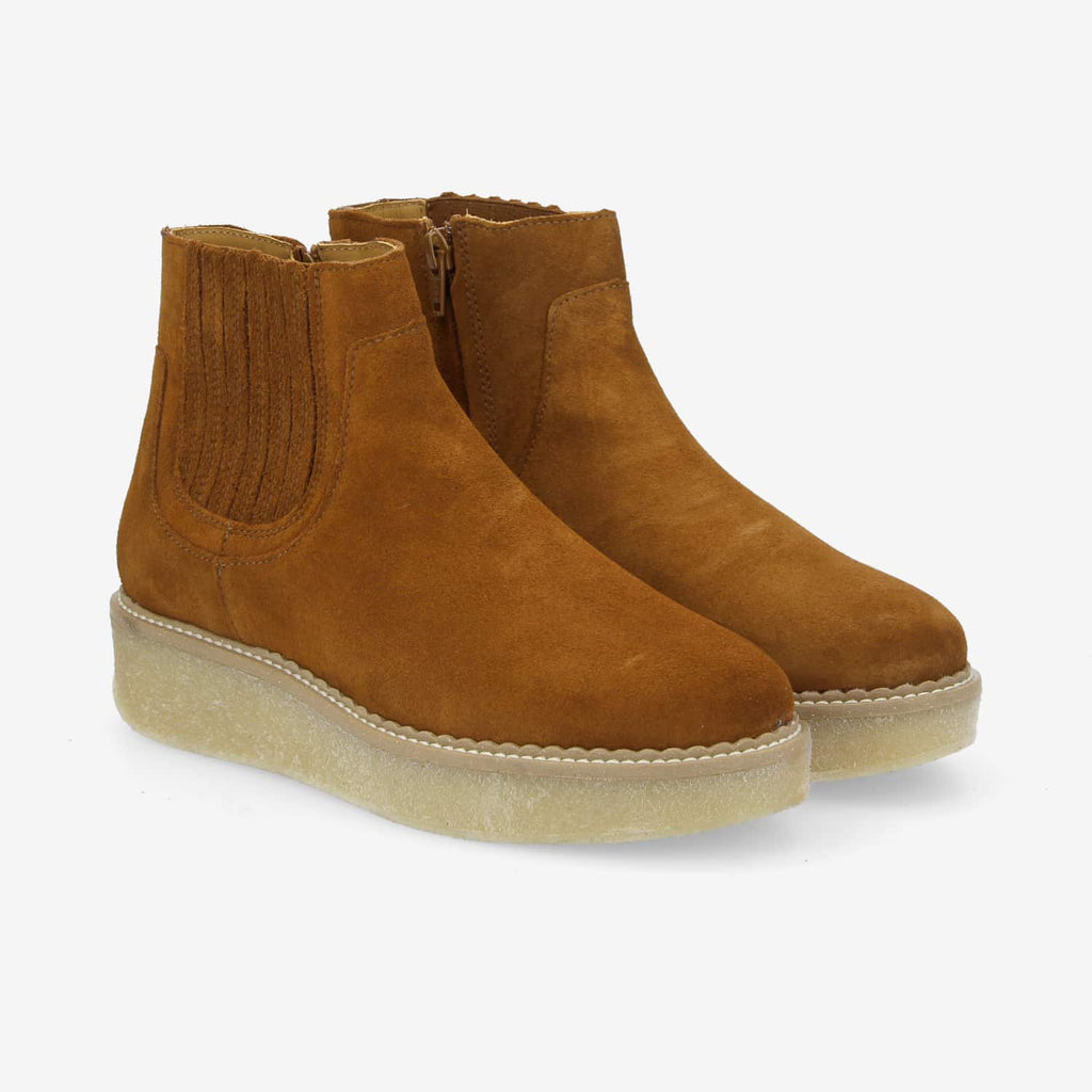 Pallas Zip Beetle W - Suede - Caramel