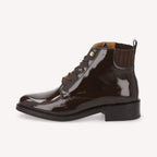 Candide Dst Boots W - W.Patent/Suede - Chocolat/Chocolat