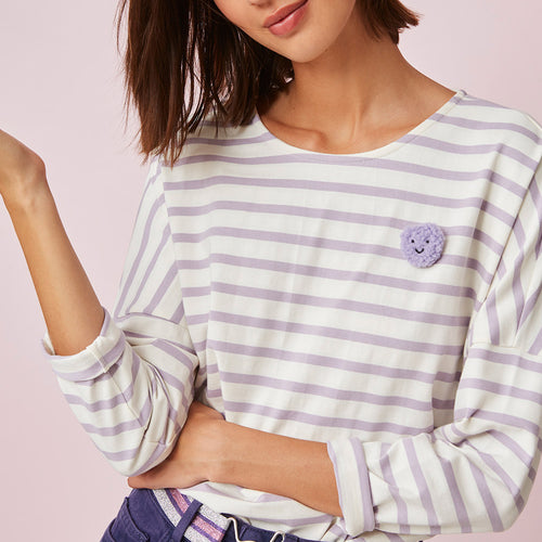 Jolise Sweatshirt - Jer Ecru/Crocus