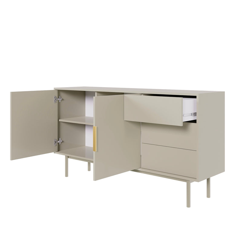 Buffet - Jona - Cachemire - 2 Portes 3 Tiroirs