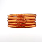 Brazalete Budista Mantra Albaricoque Dorado