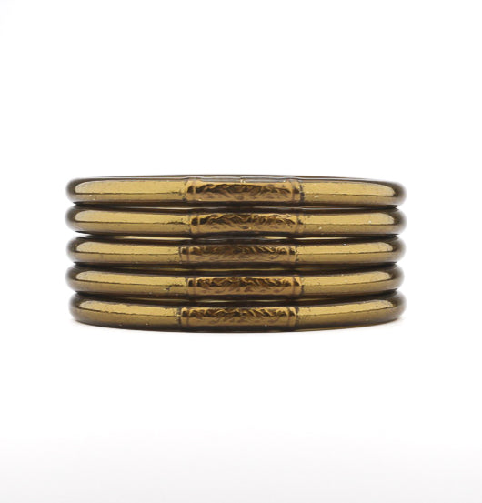 Jonc Bouddhiste Mantra Antique Gold