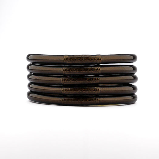 Jonc Bouddhiste Mantra Black Chocolat