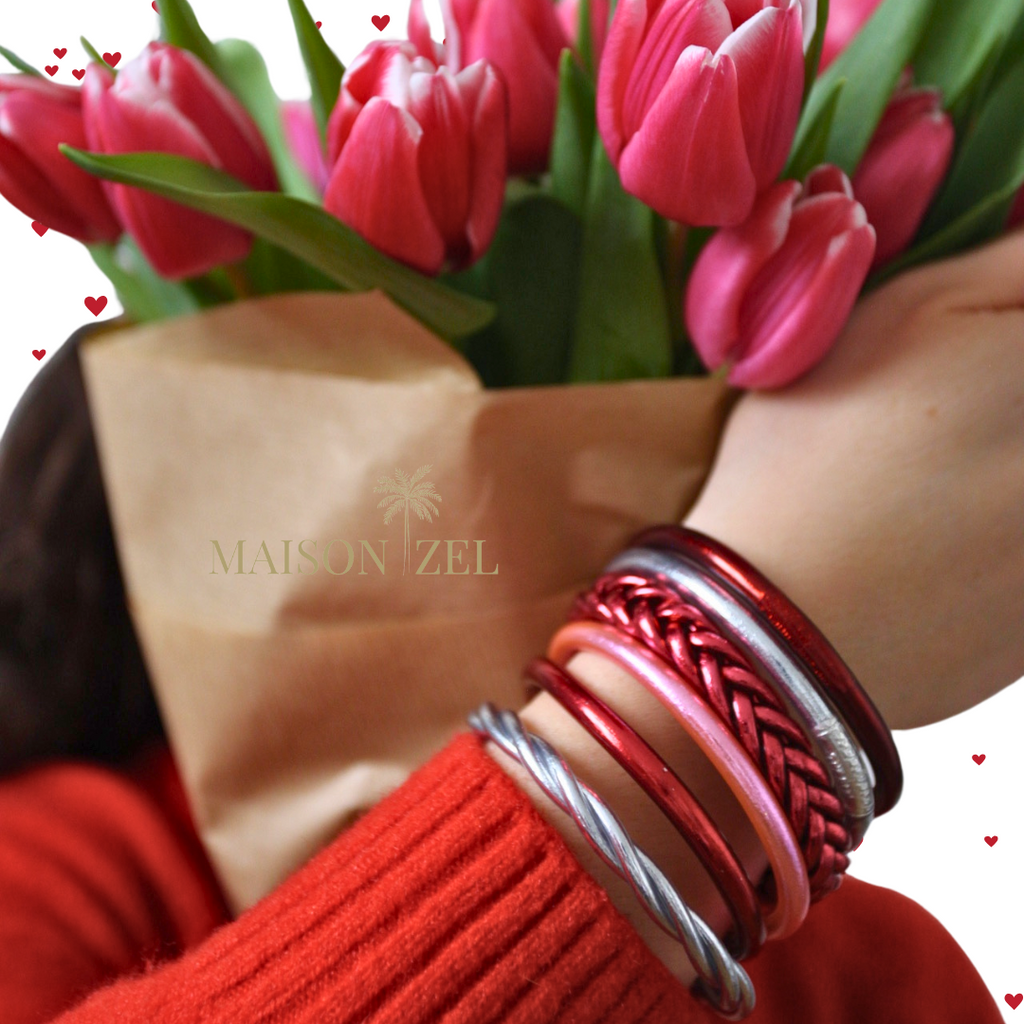 Brazalete Budista Mantra Burdeos