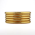 Buddhist Mantra Bangle Light Gold