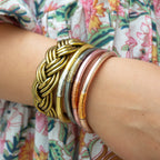 Jonc Budista Mantra Pink Gold mantra Gold