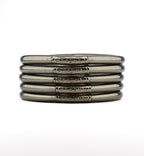 Buddhist Mantra Bangle Silver Antique