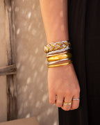 Jonc Budista Mantra Silver