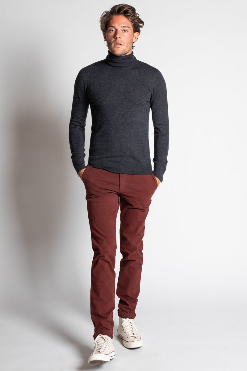 Pantalon Chino Joseph Bordeaux Slim