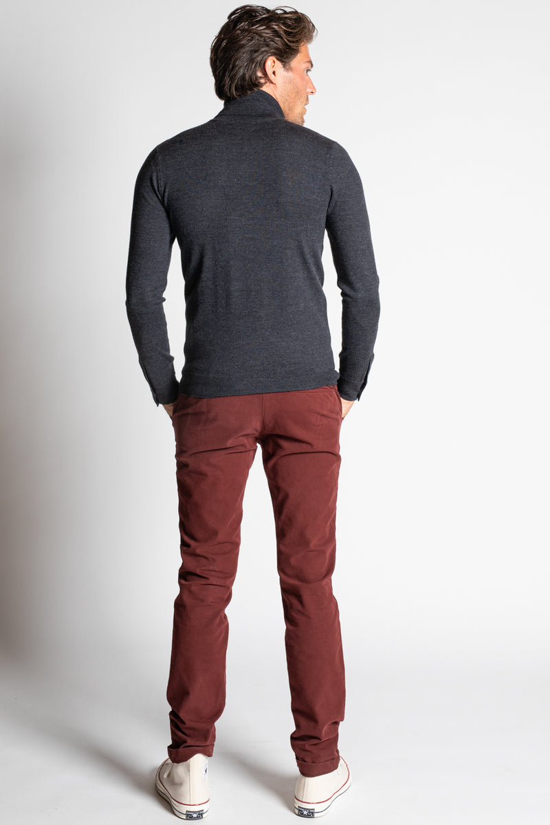 Pantalon Chino Joseph Bordeaux Slim