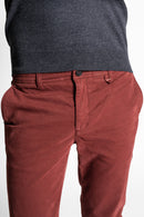 Pantalon Chino Joseph Bordeaux Slim