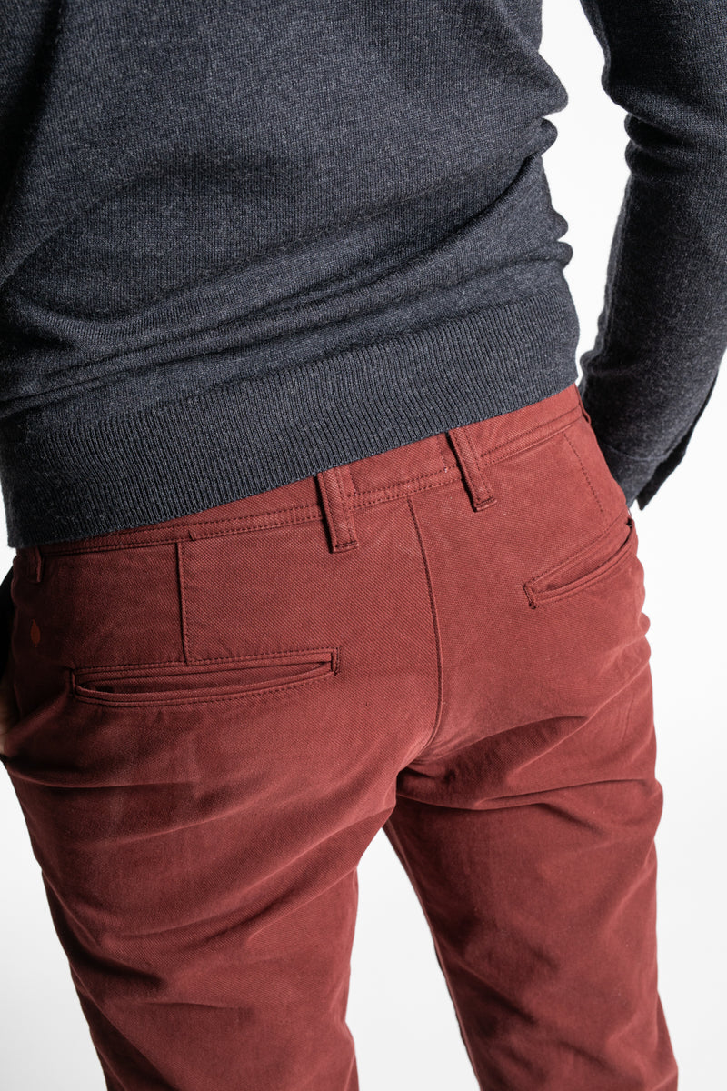 Pantalon Chino Joseph Bordeaux Slim